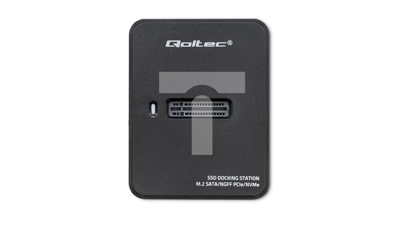 Qoltec Docking station SSD M.2 SATA/PCIe, NGFF/NVMe