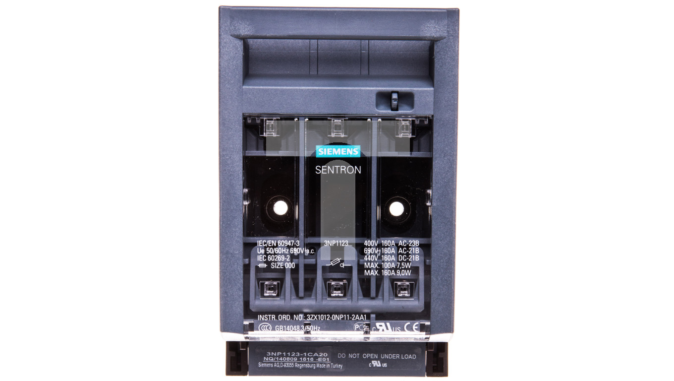 Rozłącznik bezpiecznikowy 3P 160A NH000 3NP1123-1CA20 – SIEMENS