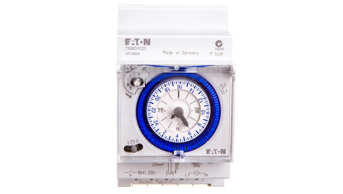 Analog timer 16A single-channel daily TSSD1CO 167391 /T2UK